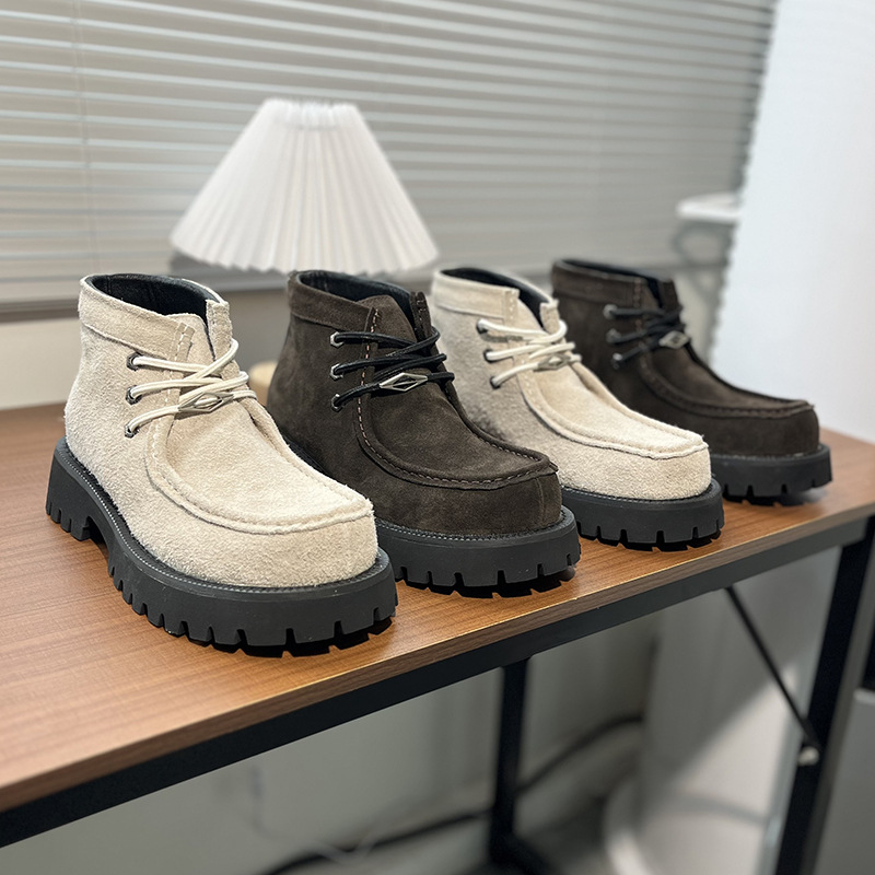 Men'S Shoes Quality Brands - Westerse laarzen Heren Platform Enkellaarzen Design