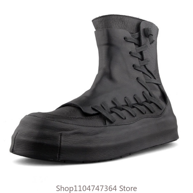 Men'S Shoes Top Brands - Retro Design Echt leer Casual enkellaarzen