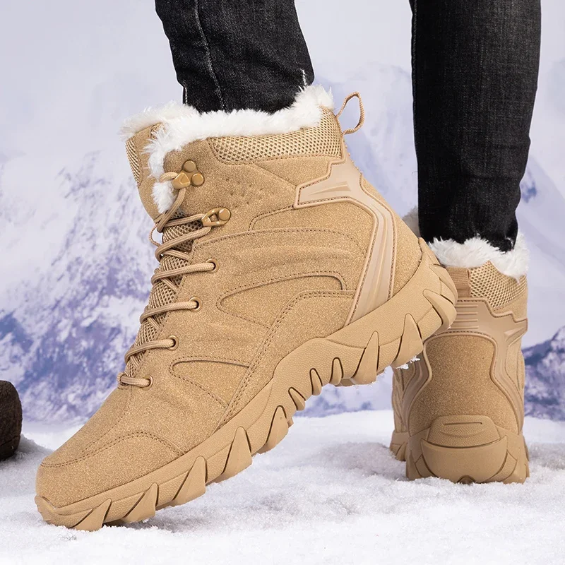 Hiking Boot Waterproof - Mannen Winter Tactische Laarzen Lace Up