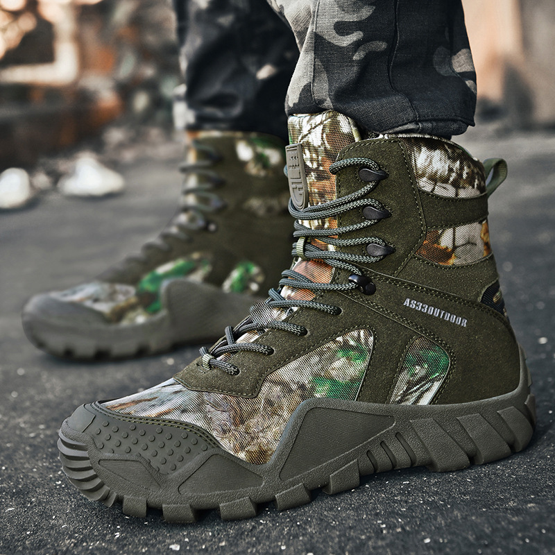 Hiking Boot Waterproof - Herenlaarzen met veters, waterdicht, klimmen, wandelschoenen,