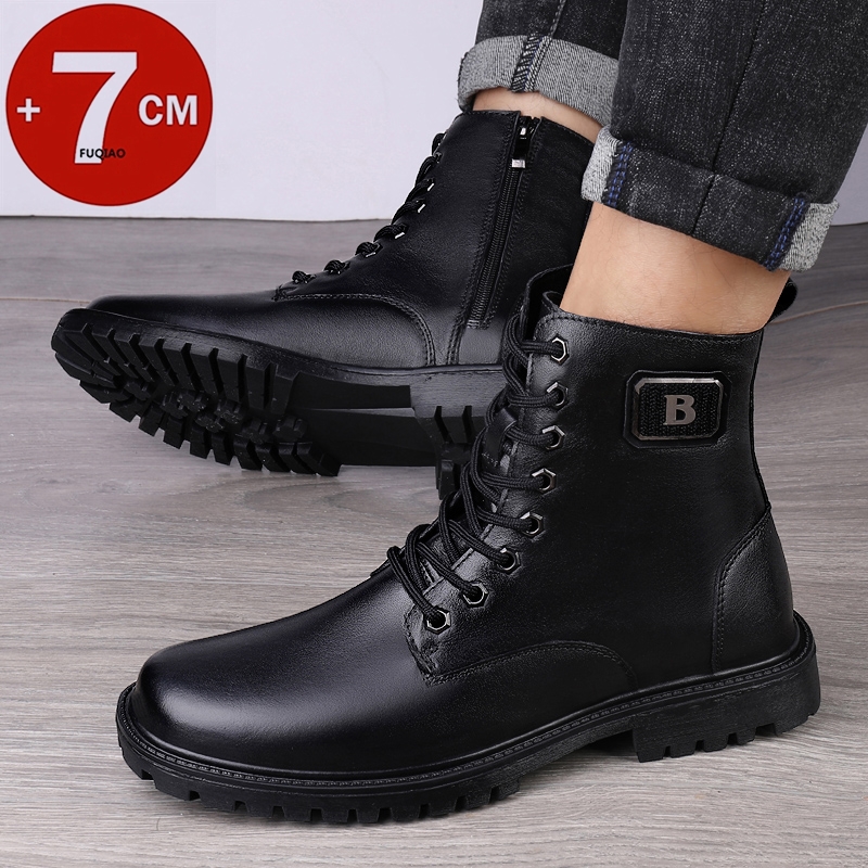 Heren lederen verhogende laarz - Men'S Shoes Top Brands recensie en prijs