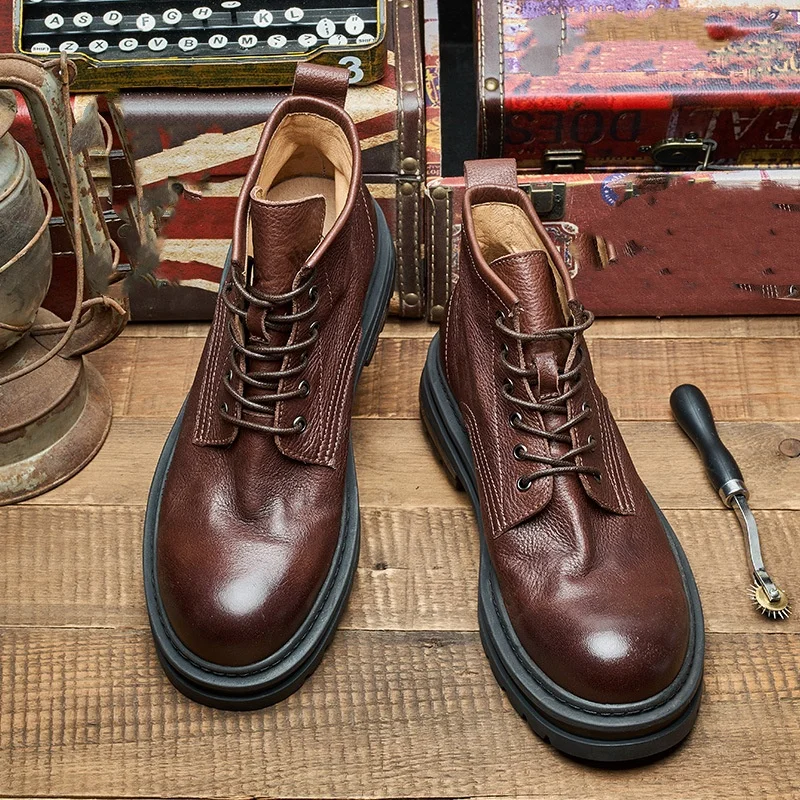 Heren retro enkellaarzen luxe  - Men'S Shoes Quality Brands recensie en prijs