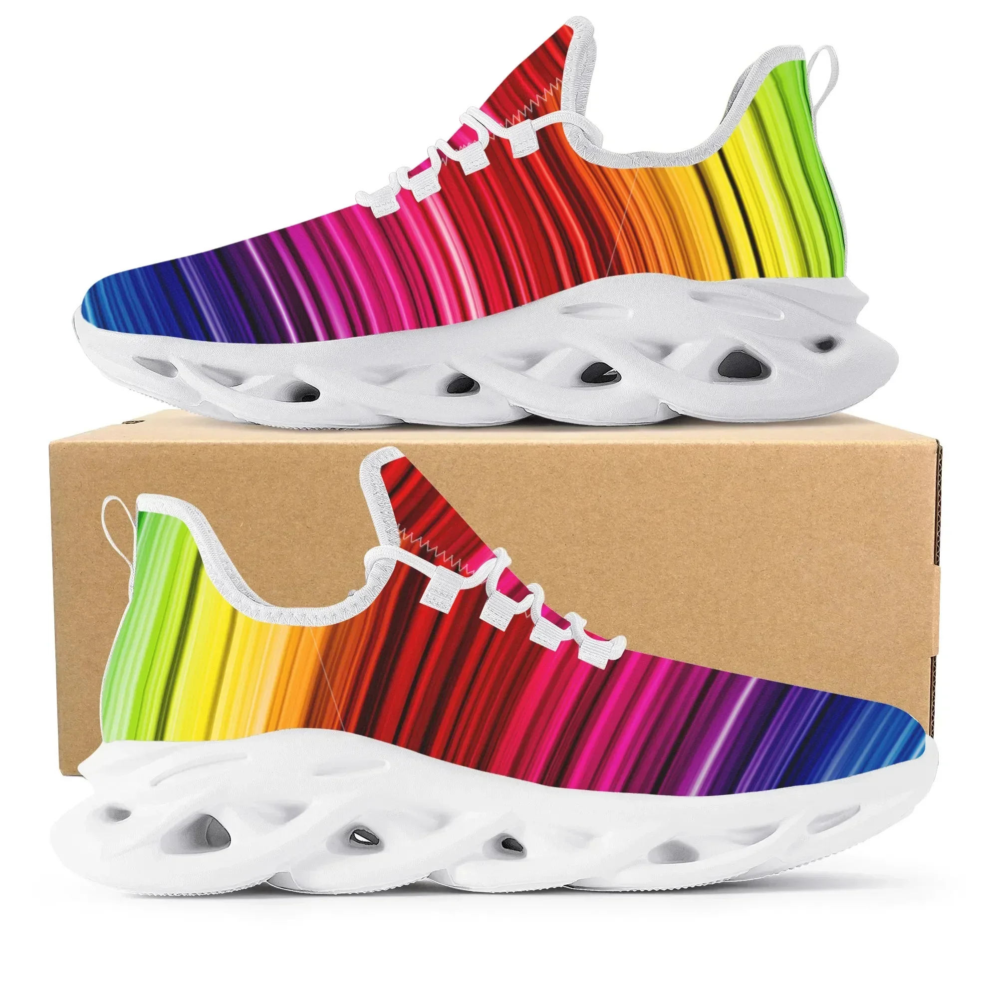 Kleurrijk regenboogontwerp Mod - Men'S Shoes Basketball recensie en prijs