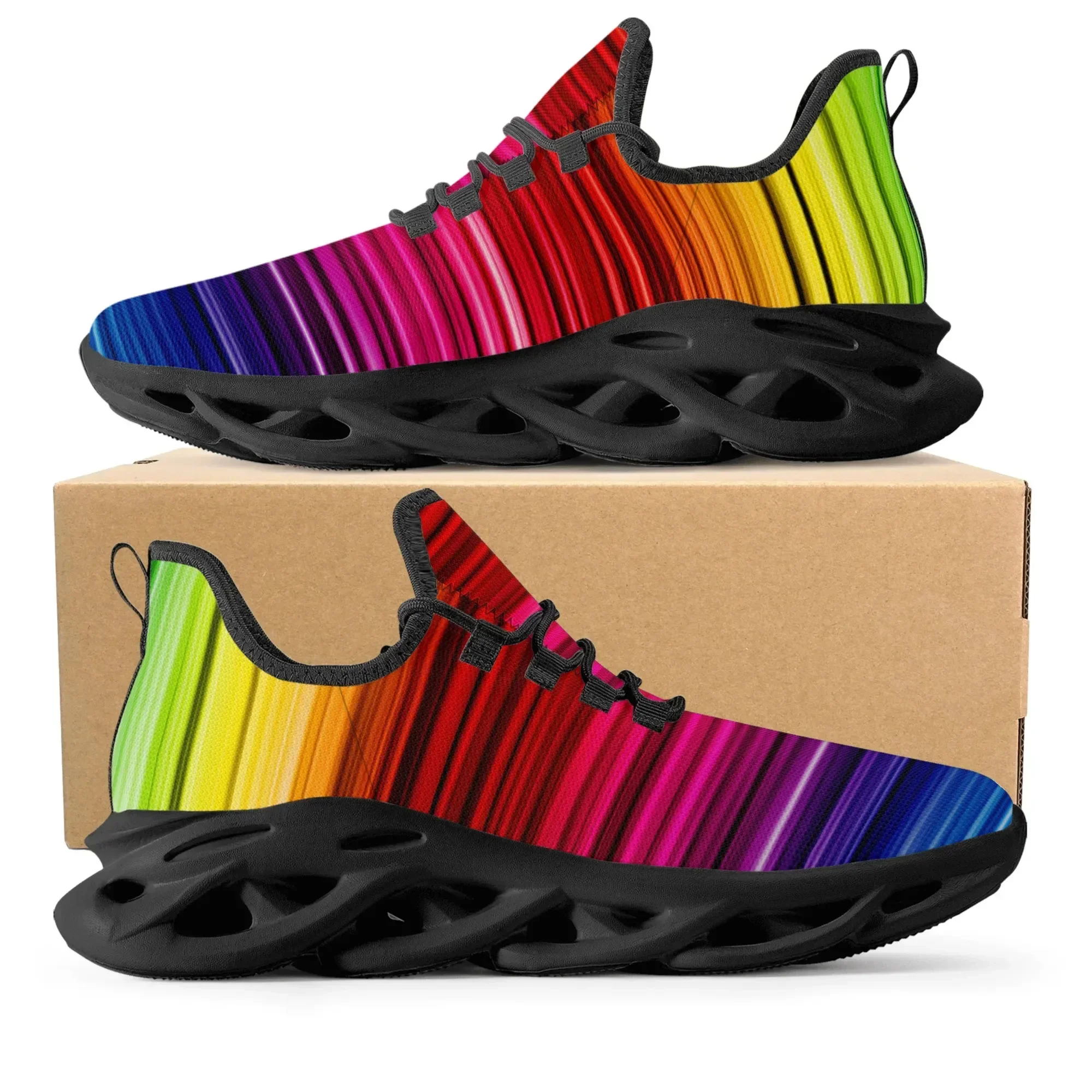 Kleurrijk regenboogontwerp Mod - Men'S Shoes Basketball recensie en prijs