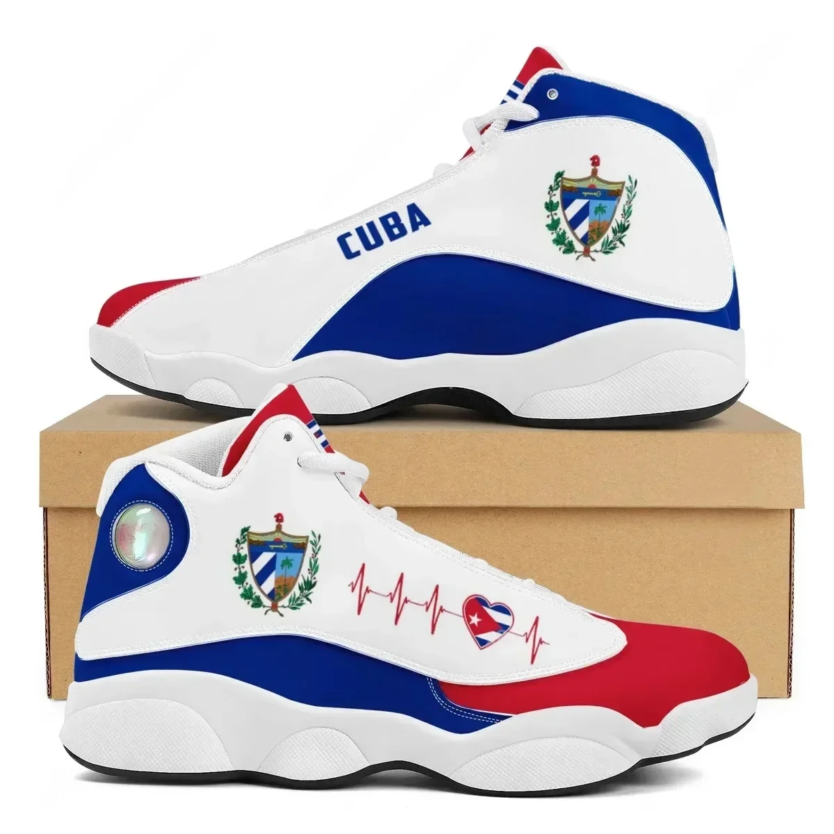 CUBA Vlag Print Cool Mannen Ba - Men'S Shoes Basketball recensie en prijs
